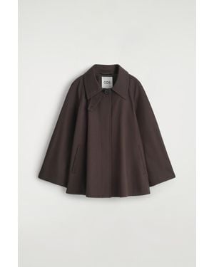 COS A-Line Trench Jacket - Brown