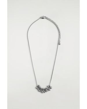 COS Cluster Necklace - White