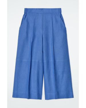 COS Linen Culottes - Blue
