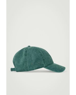 COS Cotton-twill Baseball Cap - Green