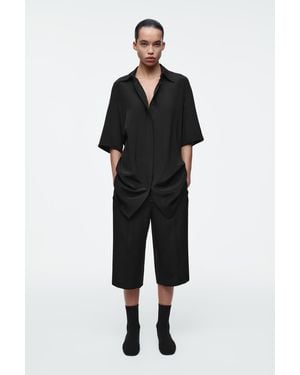 COS Elegante Seidenshorts - Schwarz