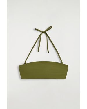 COS Bandeau Bikini Top - Green