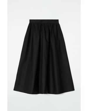 COS Elasticated Midi Skirt - Black