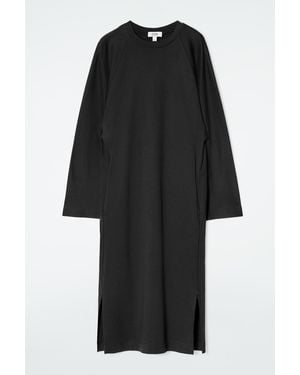 COS Jersey Midi Column Dress - Black