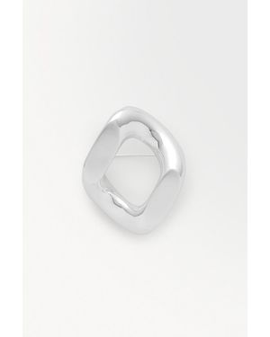 COS Spilla Massiccia Ad Anello Di Catena - Bianco