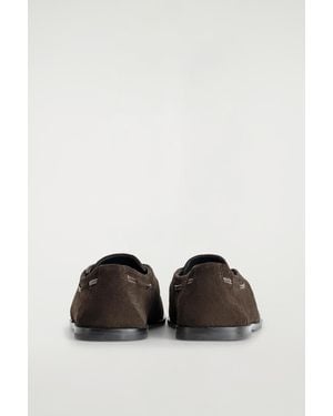 COS Suede Deck Shoes - Brown