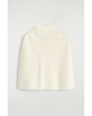 COS Merino-Cashmere Cape - Natural