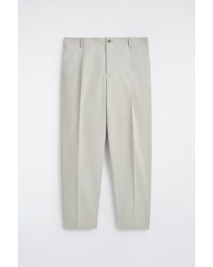 COS Cropped Cotton Straight-Leg Pants - White
