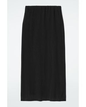 COS Sheer Knitted Skirt - Black