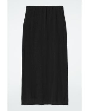 COS Sheer Knitted Skirt - Black