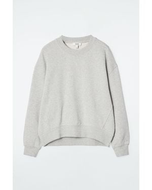 COS Classic Crew-neck Sweatshirt - White