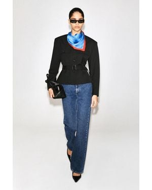 COS Belted Peplum Jacket - Black