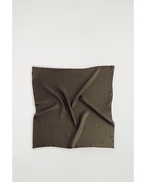COS Polka-Dot Silk Scarf - Brown