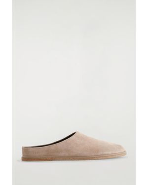 COS Suede Mules - Natural