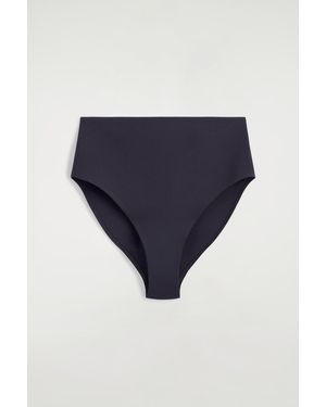 COS Bonded-Scuba High-Waisted Bikini Briefs - Blue