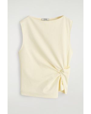 COS Twist-Detail Top - Natural