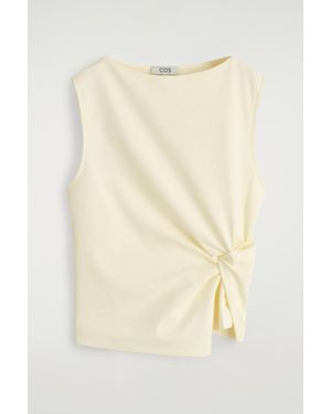 COS Twist-Detail Top - Natural