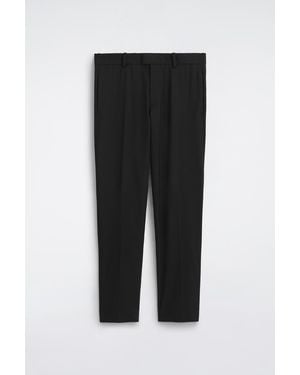 COS Wool-Blend Slim-Fit Straight-Leg Trousers - Black