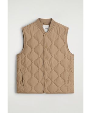 COS Quilted Down Gilet - Natural