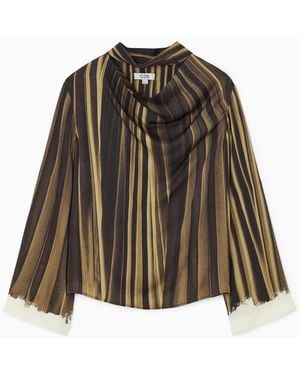 COS Trompe-l'œil Blouse - Brown
