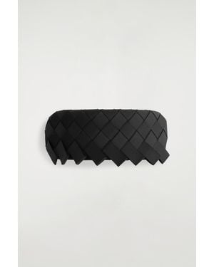 COS Woven Grosgrain Headband - Black