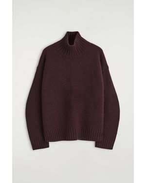 COS Cashmere High-Neck Sweater - Red