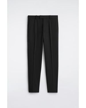 COS Tech-Twill Slim-Fit Straight-Leg Trousers - Black