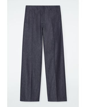 COS The Wide-leg Raw Denim Jeans - Blue