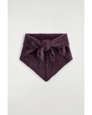 COS Brushed-Cashmere Neck Scarf - Purple