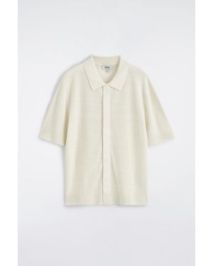 COS Textured Knitted Linen Shirt - White