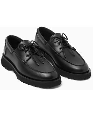 COS Chunky Boat Shoes - Black