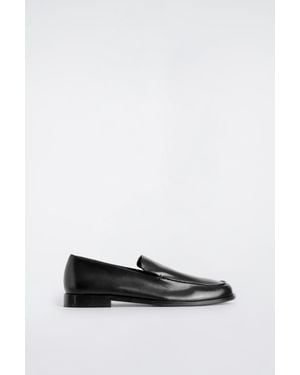 COS Polished-Leather Loafers - White