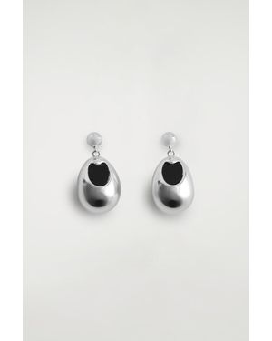 COS Agate Drop Earrings - Blue