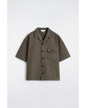 COS Cotton Utility Shirt - Brown