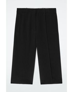 COS Tailored Silk Shorts - Black