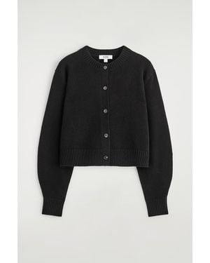COS Merino Wool Cardigan - Black