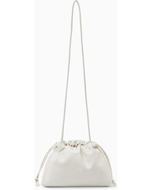 COS Mini Cavatelli Clutch - Leather - White