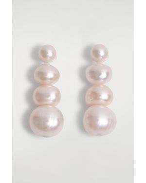 COS Freshwater Pearl Stud Earrings - Natural