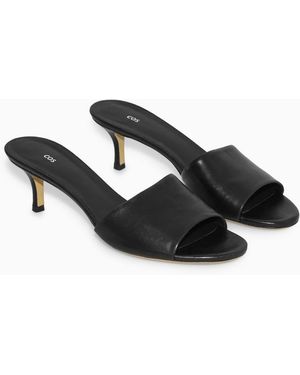 COS Leather Mules - Black