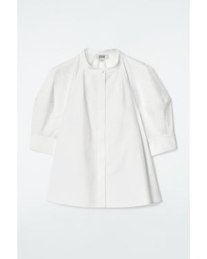 COS Puff-Sleeve Blouse - White
