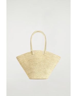 COS Hand-Woven Market Tote - Natural