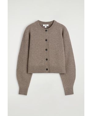 COS Merino Wool Cardigan - Natural