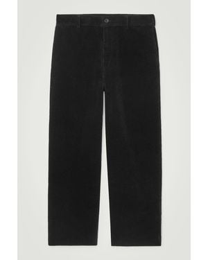 COS Corduroy Wide-leg Pants - Black