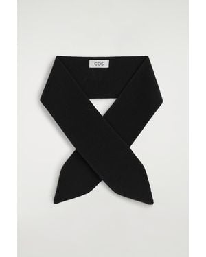 COS Merino Wool Neck Scarf - Black
