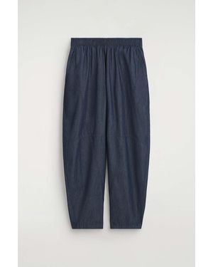 COS Hose Aus Denim Mit Barrel-Bein - Blau