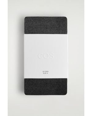 COS Metallic Tights - Black