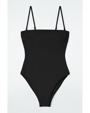 COS Bandeau Swimsuit - Black