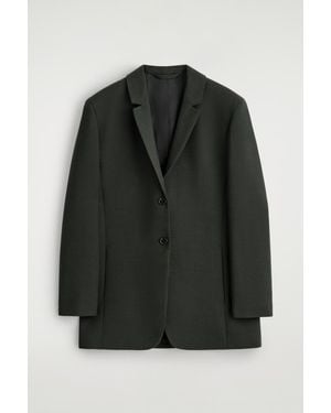 COS Longline Wool-Blend Blazer - Black