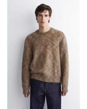 COS Pullover Aus Mohair-Mix Mit Rundhalsausschnitt - Braun