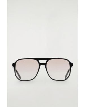 COS Oversized Square-Frame Aviator Sunglasses - Black